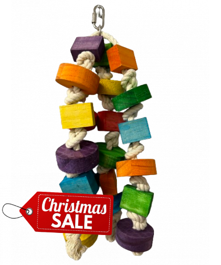 Parrot-Supplies Chunky Wood Wonder Parrot Toy Parrot-Supplies Chunky Wood Wonder Parrot Toy